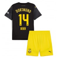 Borussia Dortmund Maximilian Beier #14 Auswärts Trikotsatz Kinder 2024-25 Kurzarm (+ Kurze Hosen)